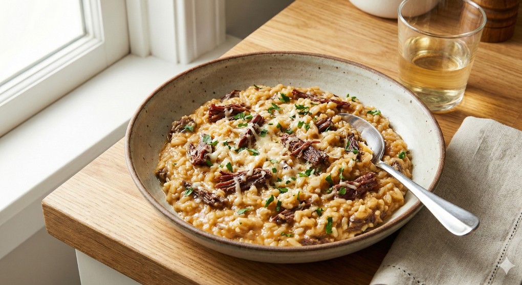 Risoto de carne-seca