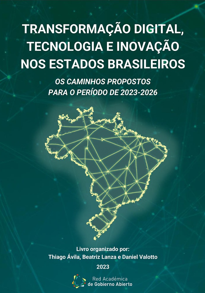 Capa do livro "Transformação Digital, tecnologia e inovação nos estados brasileiros"