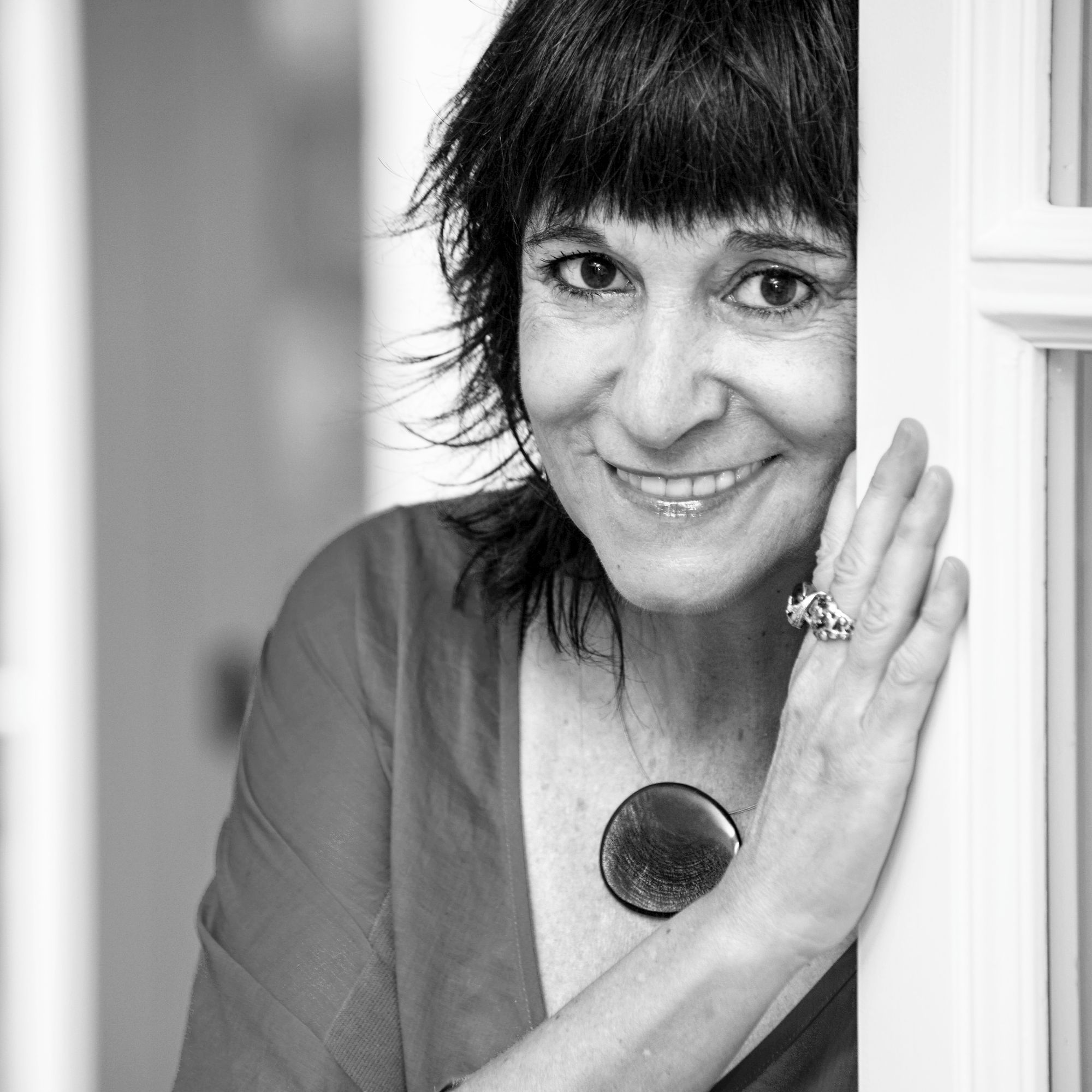 escritora Rosa Montero em imagem preto e branco