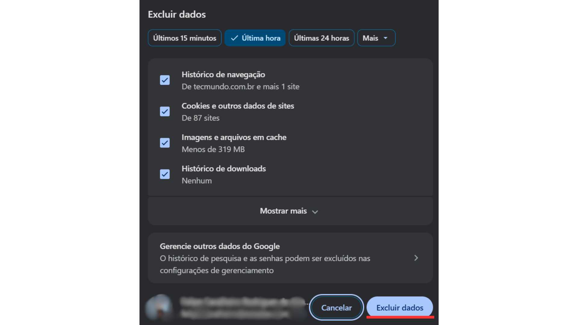 Captura de tela