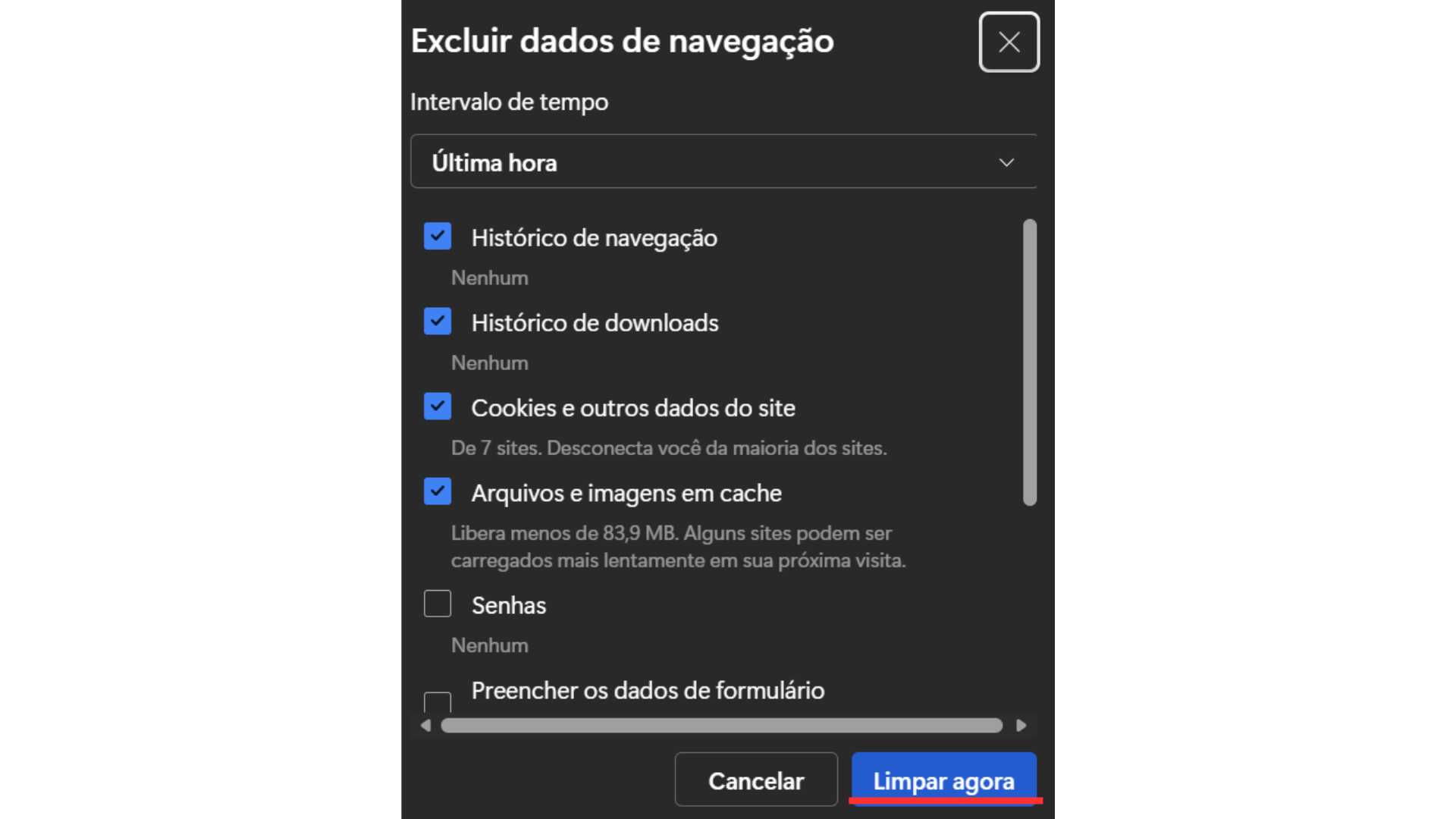 Captura de tela