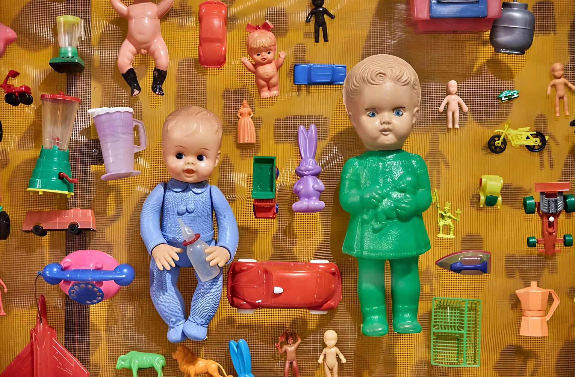 Exposição de brinquedos antigos no Farol Santander