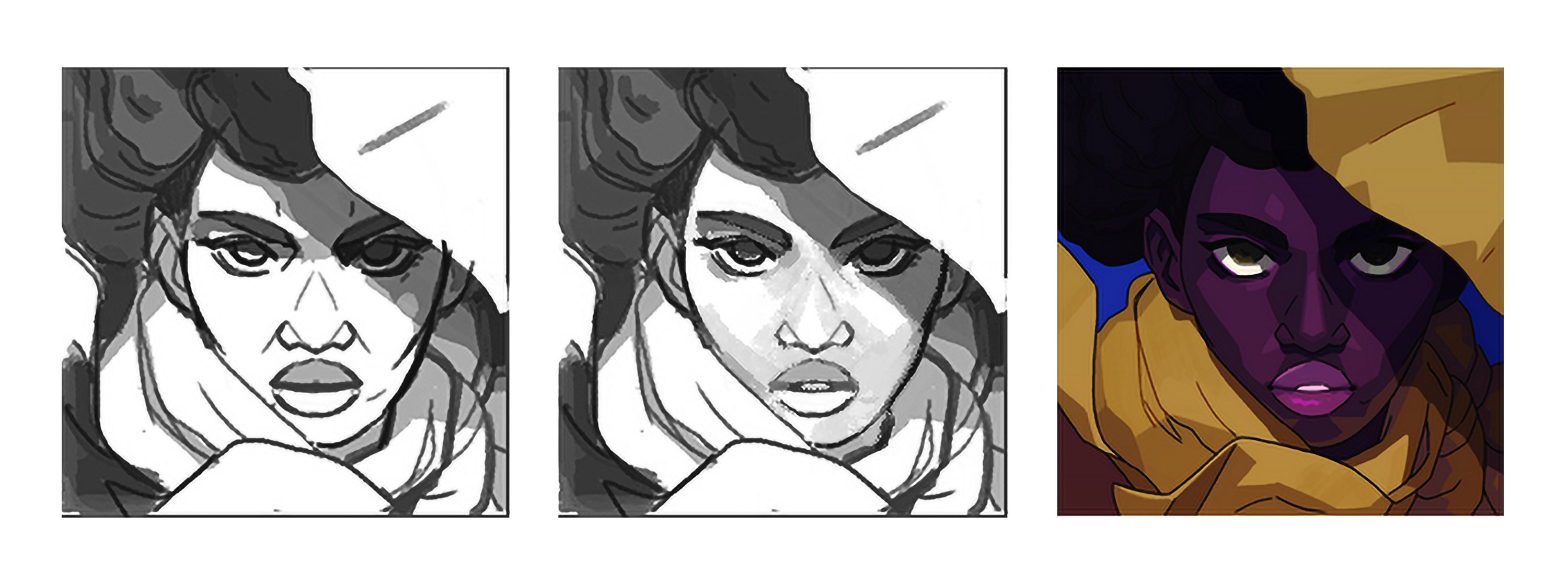 Arte de conceito do jogo Dandara - Imagem: Divulgação/Itaú Cultural