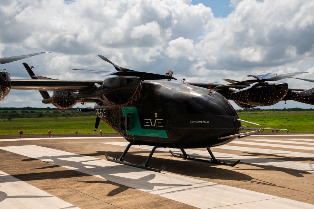 Carro voador se preparando para decolar