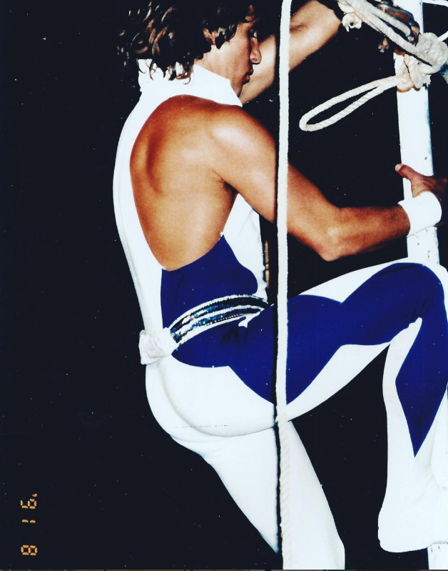 Marcos Frota no trapézio em 1991