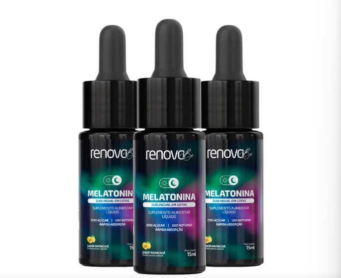 frascos de melatonina proibida pela Anvisa em 2 de março de 2026