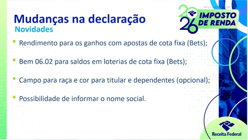 Imposto de Renda 2026