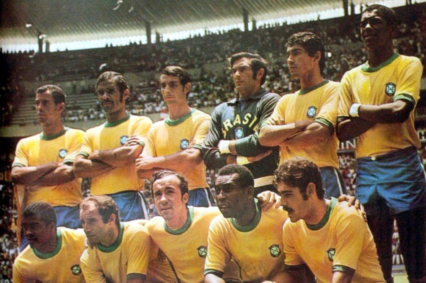 Camisa usada pela seleção brasileira na copa de 1970