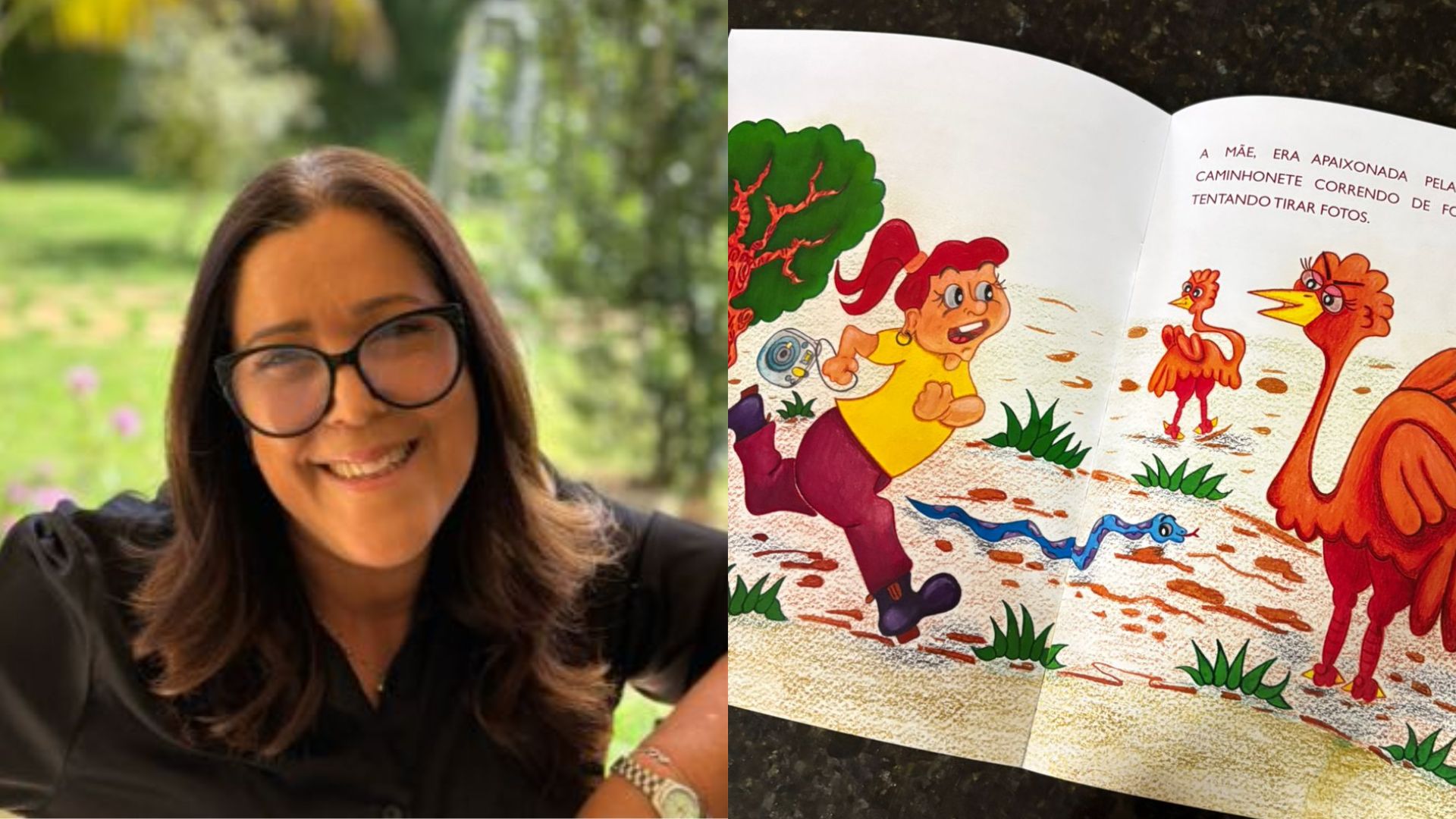 Elidia Dourado foi alfabetizadora e publica livros infantis para divertir as crianças