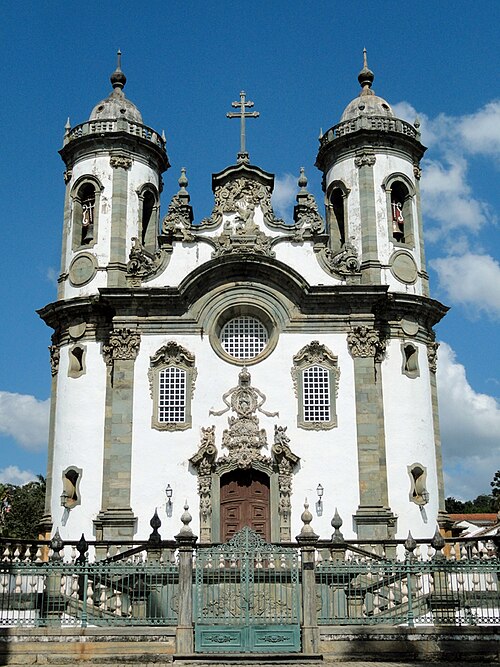 Igreja de São Francisco de Assis, projetada por Aleijadinho