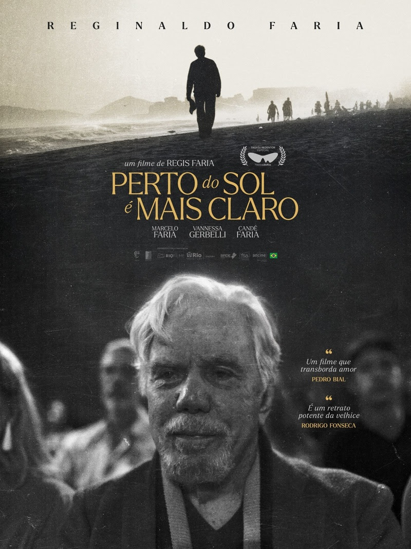Cartaz do filme traz foto em preto e branco de Reginaldo Faria