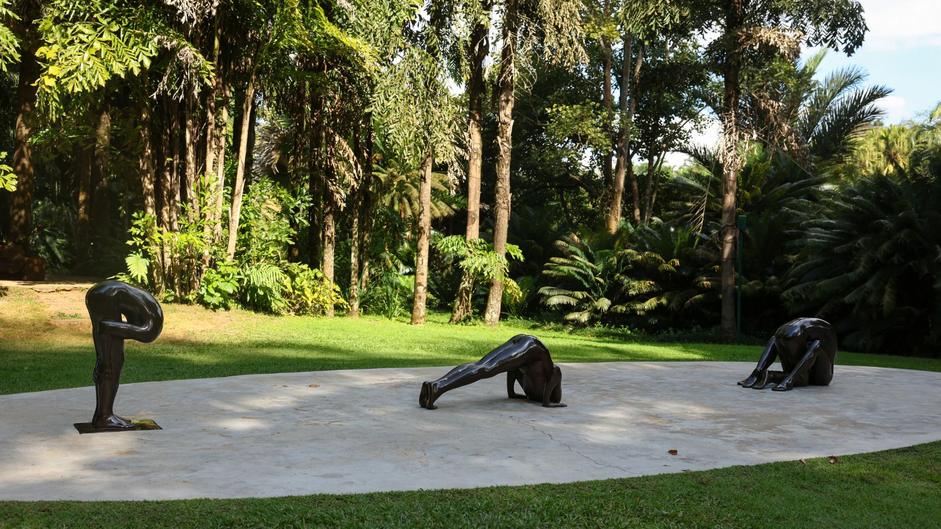 A instalação do artista Edgard de Souza no Instituto Inhotim