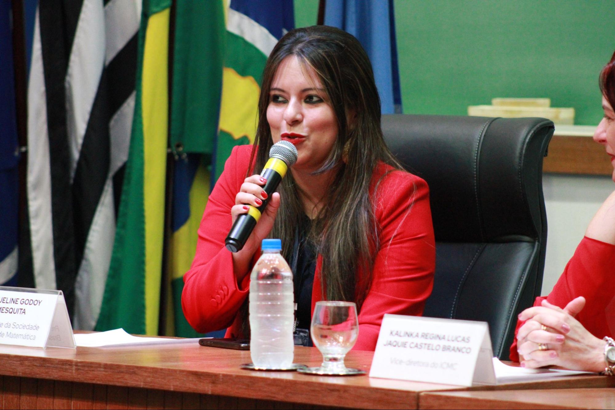 Retrato da presidente da Sociedade Brasileira de Matemática, Jaqueline Godoy Mesquita.