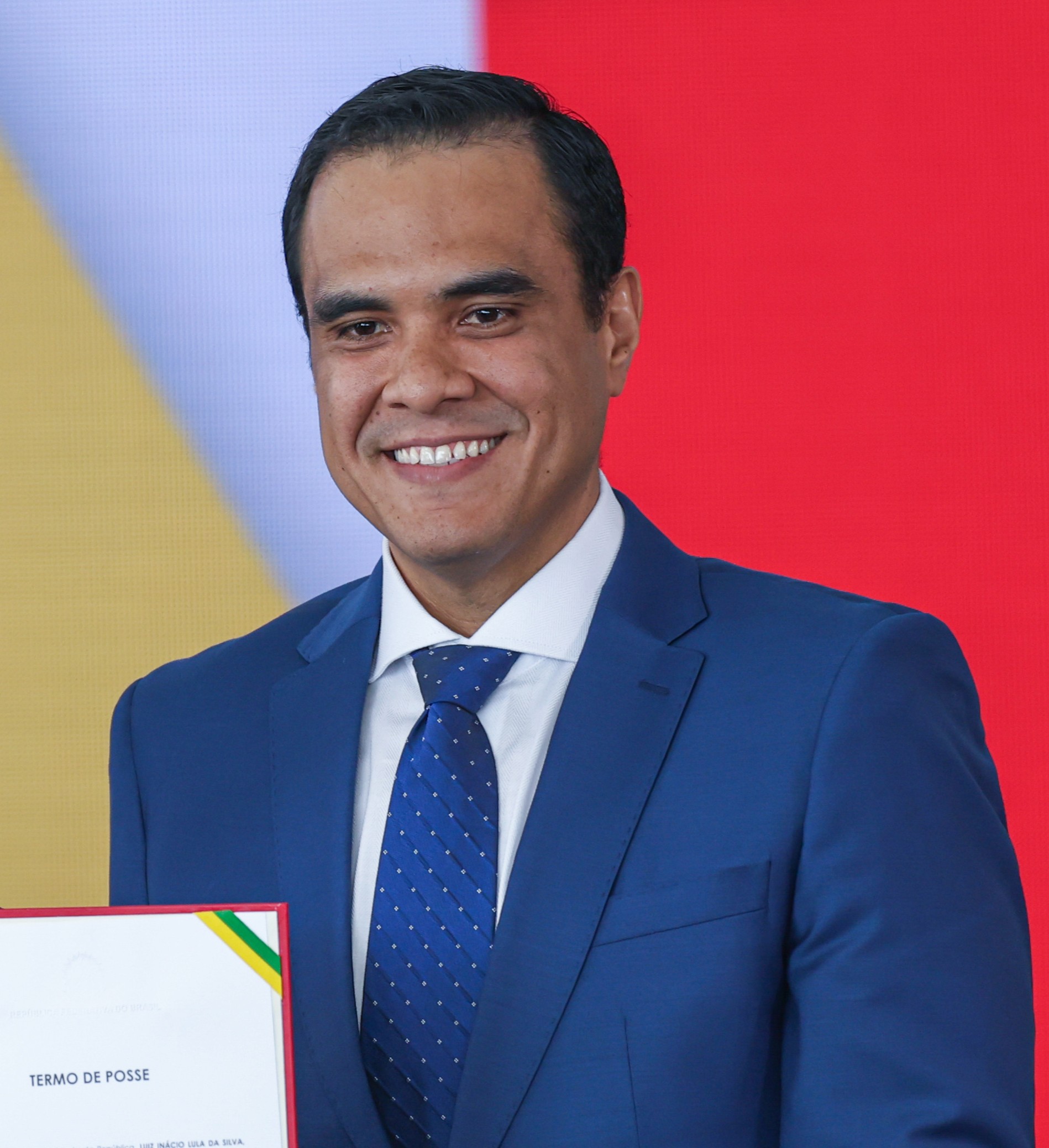 O ministro do Turismo, Gustavo Feliciano, no Palácio do Planalto