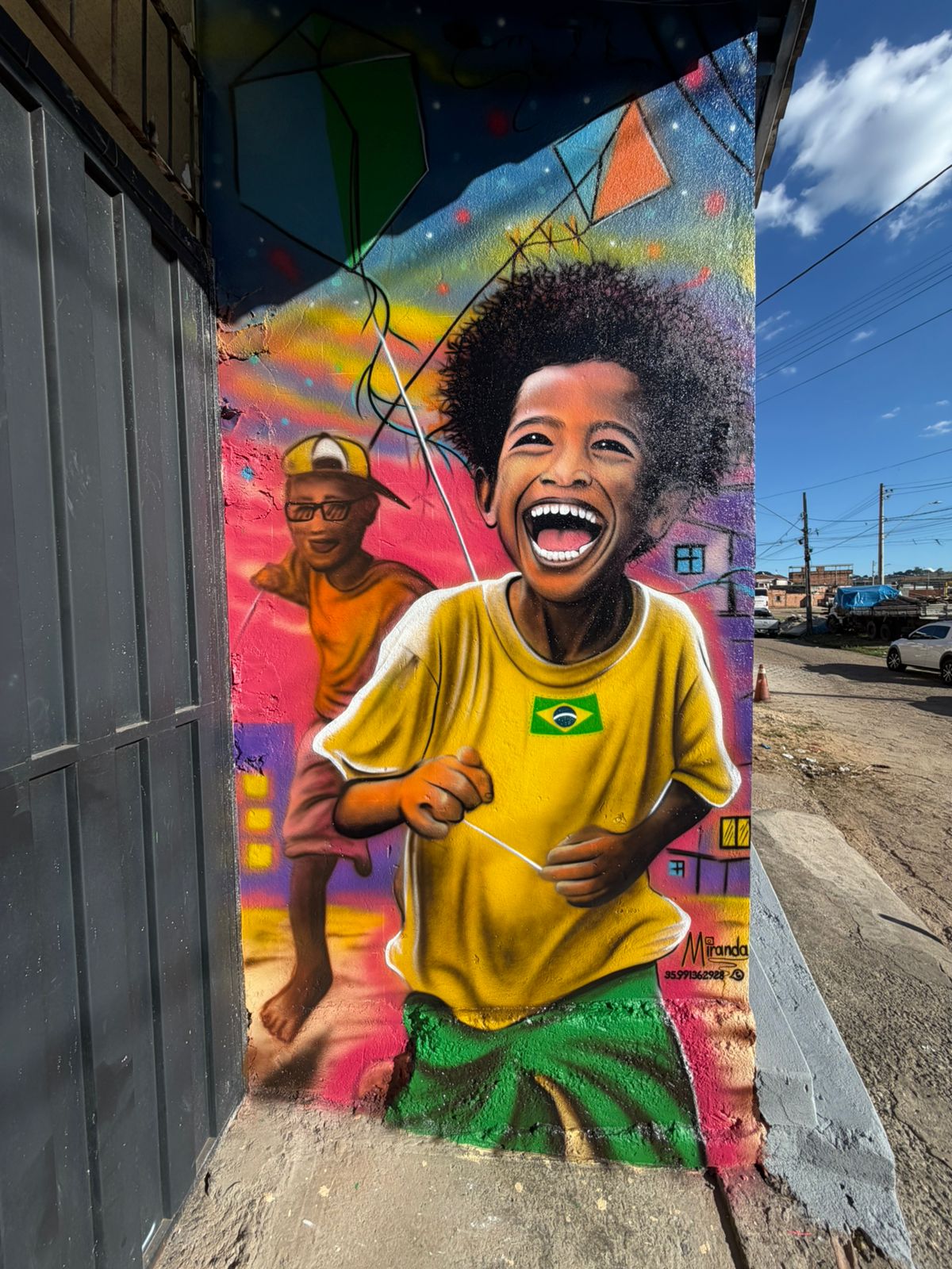 Diego Miranda diz que continua recebendo encomendas de pinturas temáticas relacionadas à Copa do Mundo