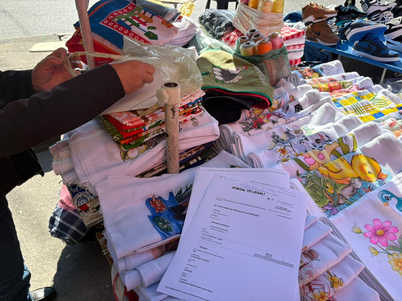Tô Legal! detalha todos os dias que o ambulante tem permissão para atuar naquele local, sendo o máximo 90 dias