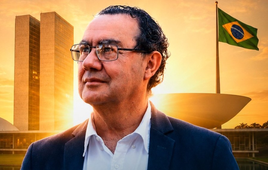 Imagem frontal do rosto do pré-candidato