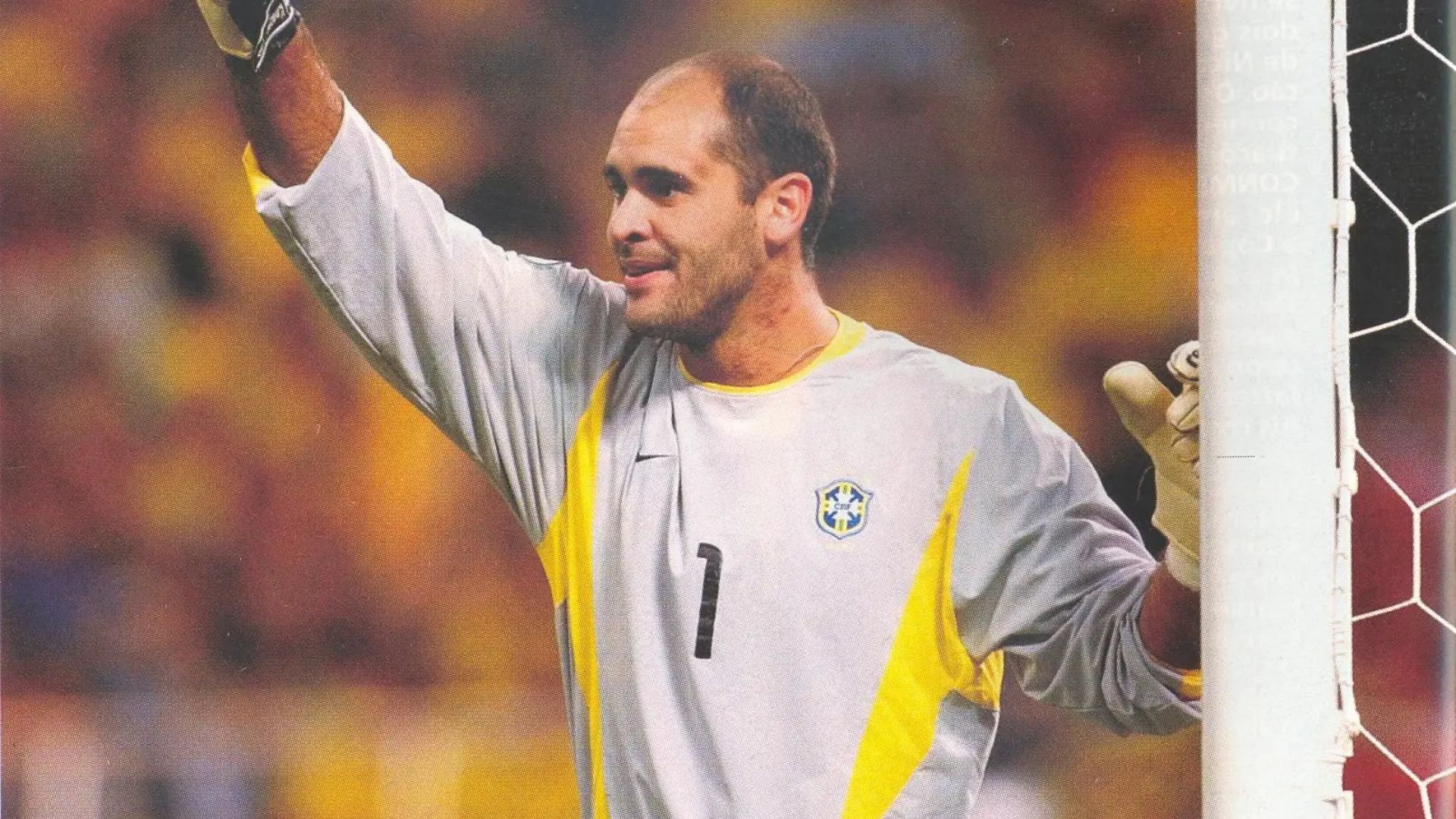Camisa usada pelo goleiro do penta, em 2002