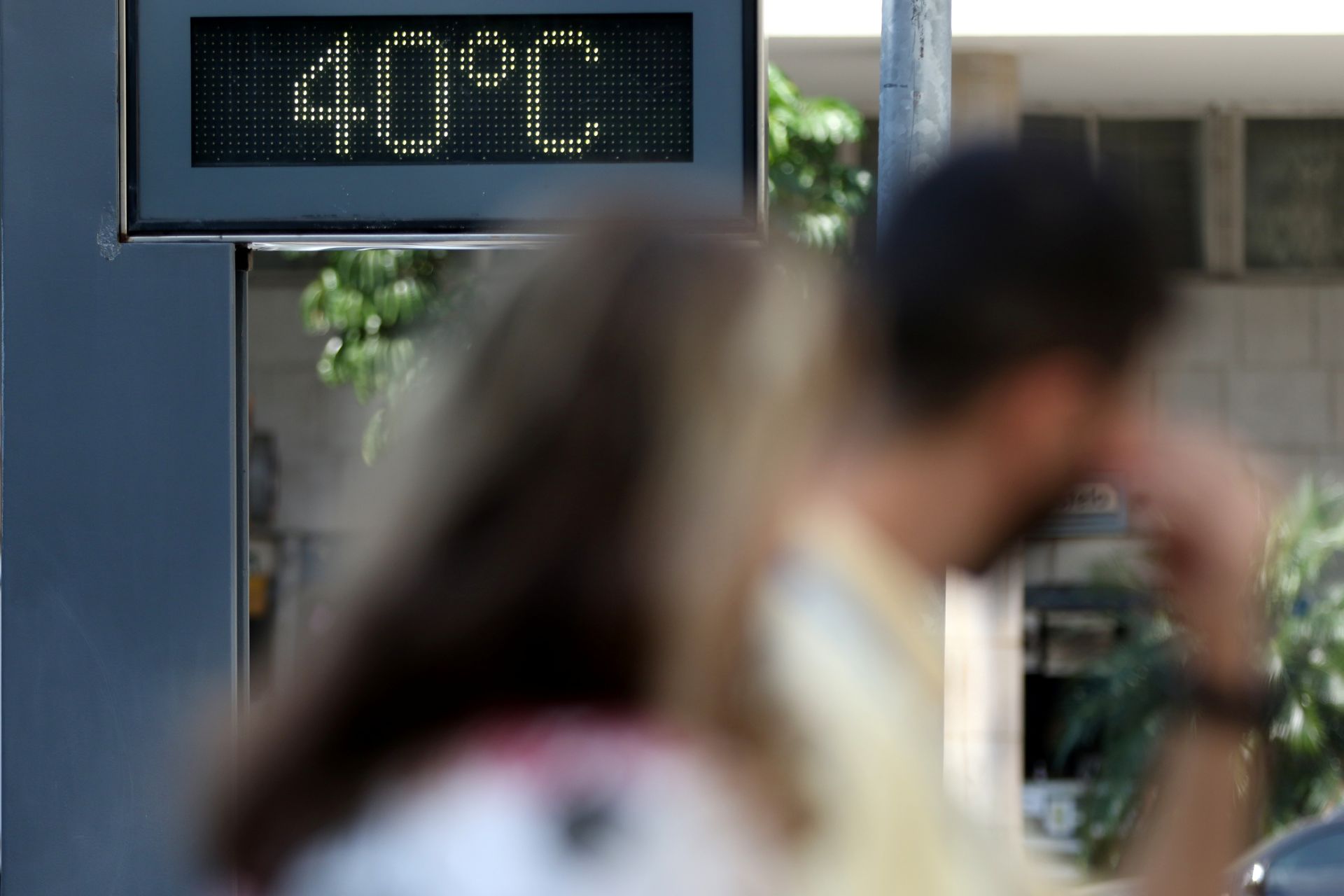 Termômetro chega a marcar 40 graus em meio a forte onda de calor no Rio de Janeiro, em 24 de agosto de 2023