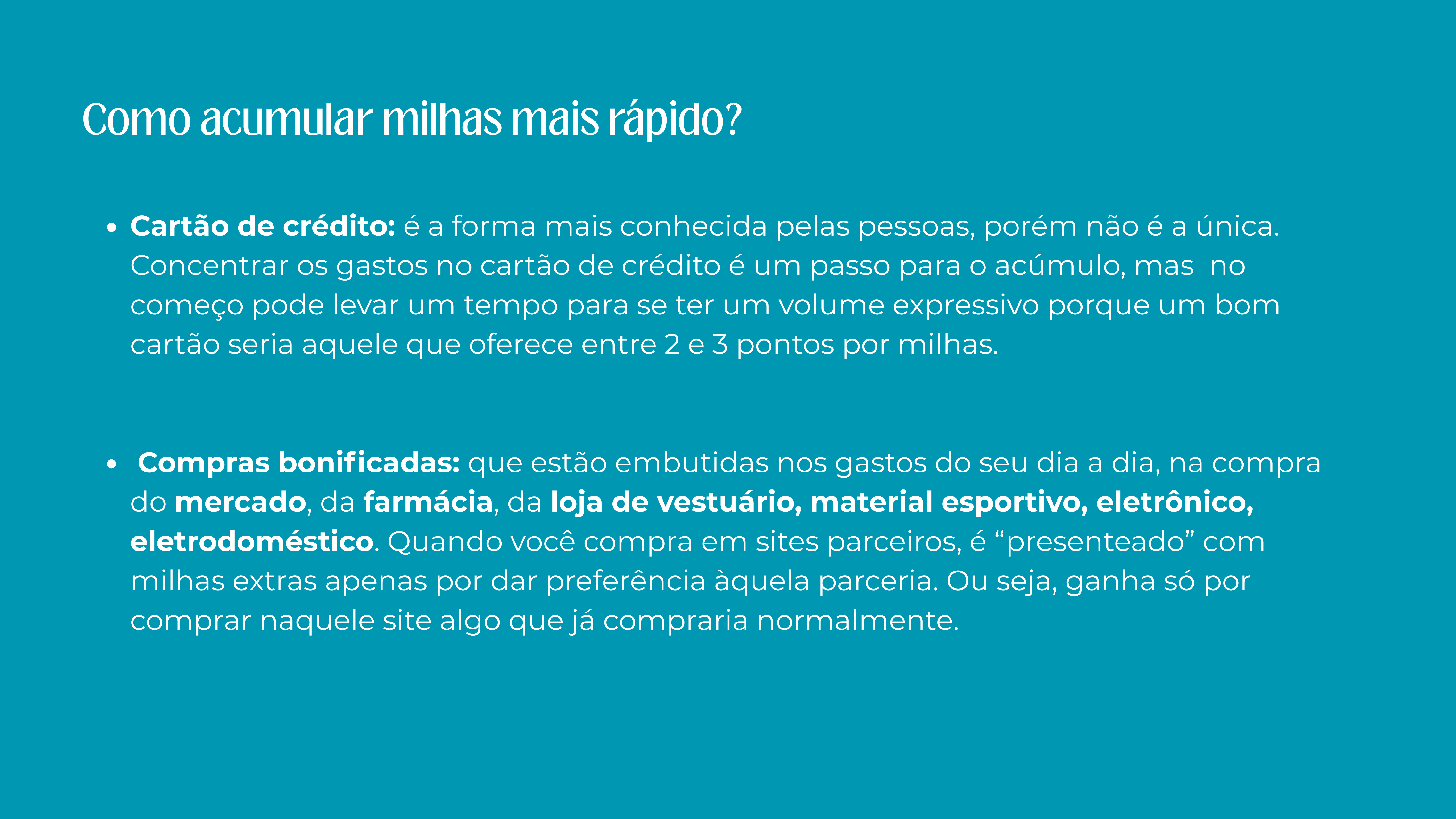 imagem sobre como acumular milhas