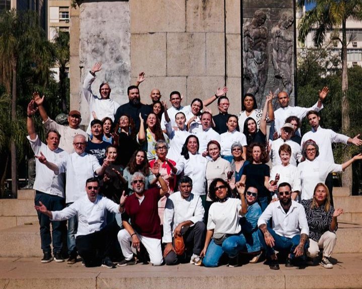 chefs franceses renomados posam juntos para selfie