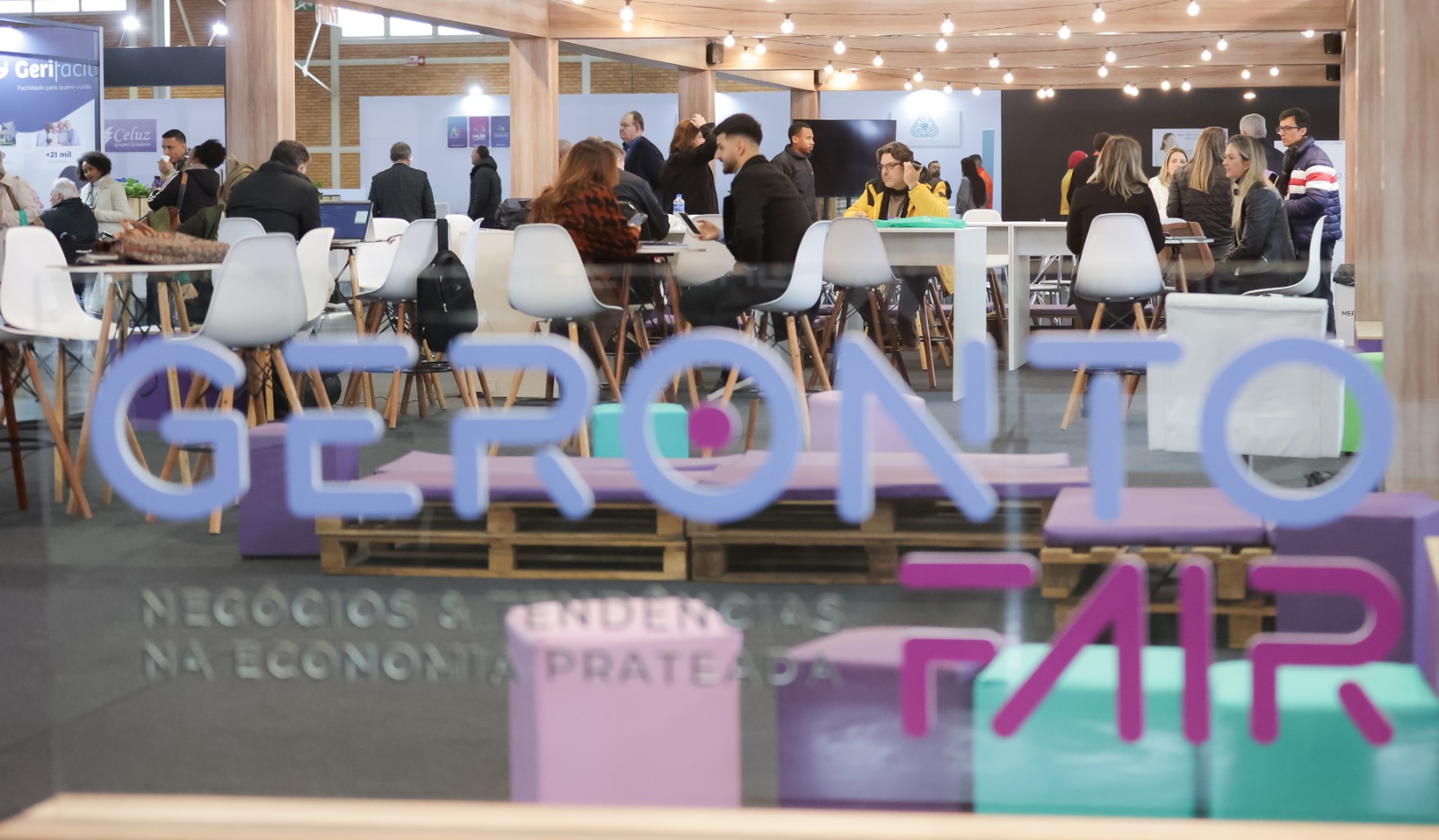 Foto de Letreiro com nome do evento Geronto Fair 2026