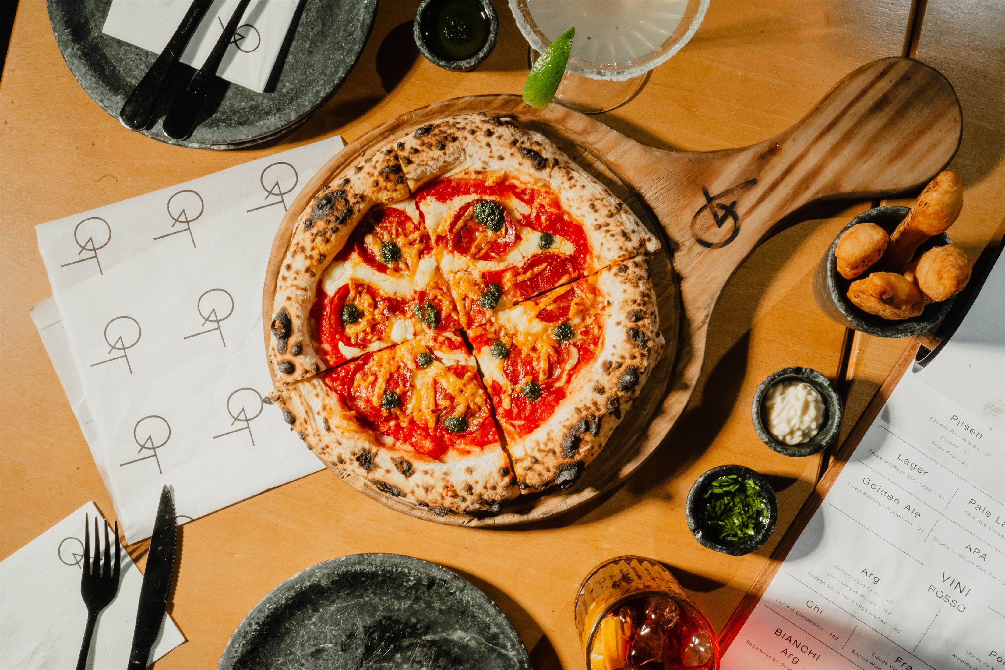 Pizza do premiado QT Pizza Bar