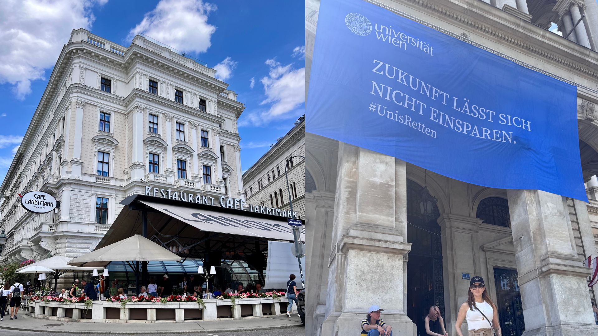 Universidade de Viena (Universitat Wien), onde o avô de Drica se formou em química em 1925