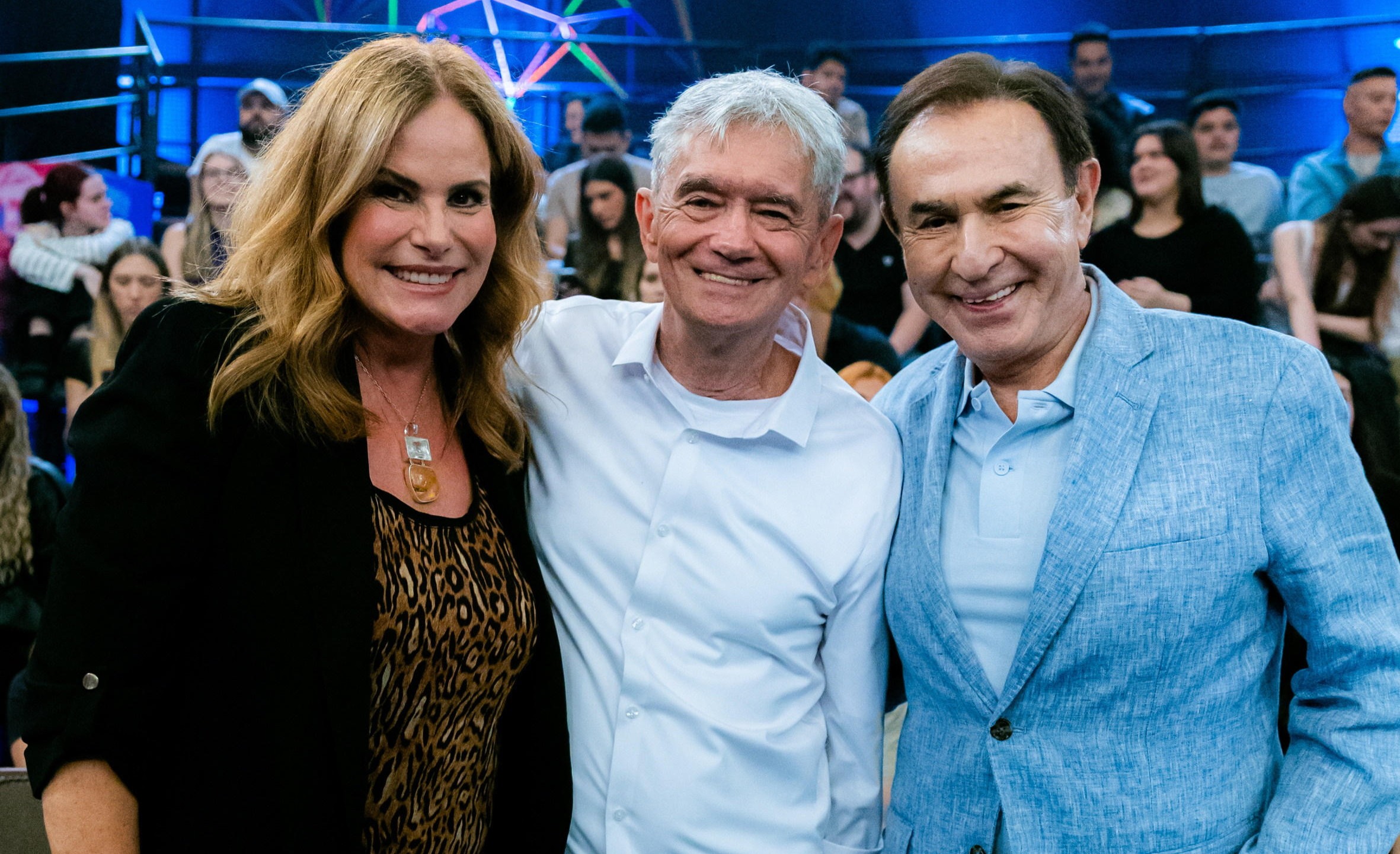 Renata Ceribelli e Amaury Jr. relembram histórias da carreira e da família no Altas Horas