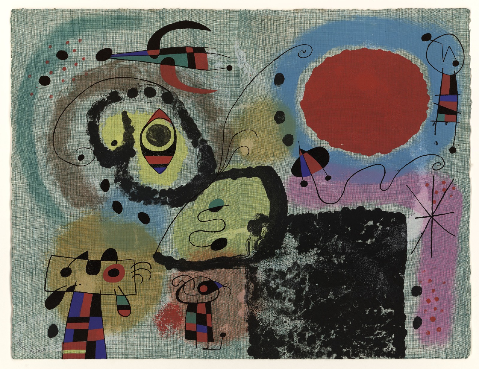 Obra colorida de Miró