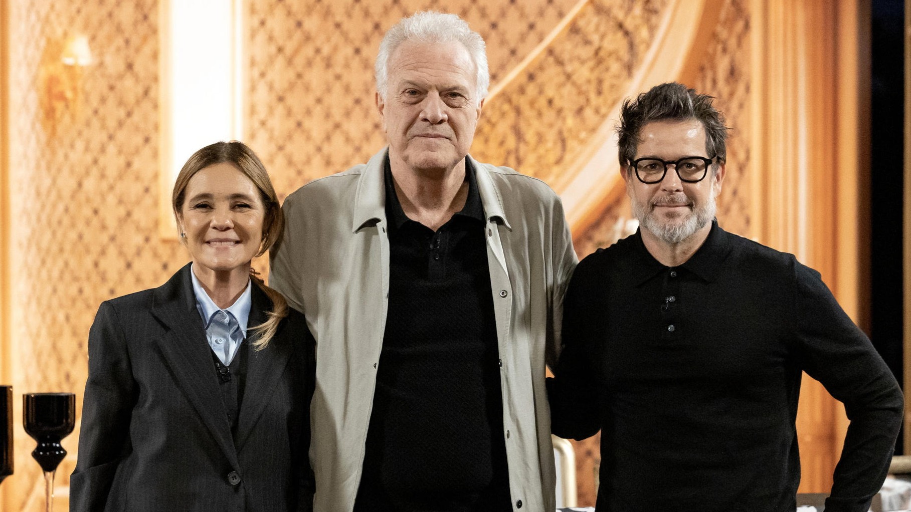 Gravação do Conversa com Bial com Murilo Benício e Adriana Esteves (Av Brasil).