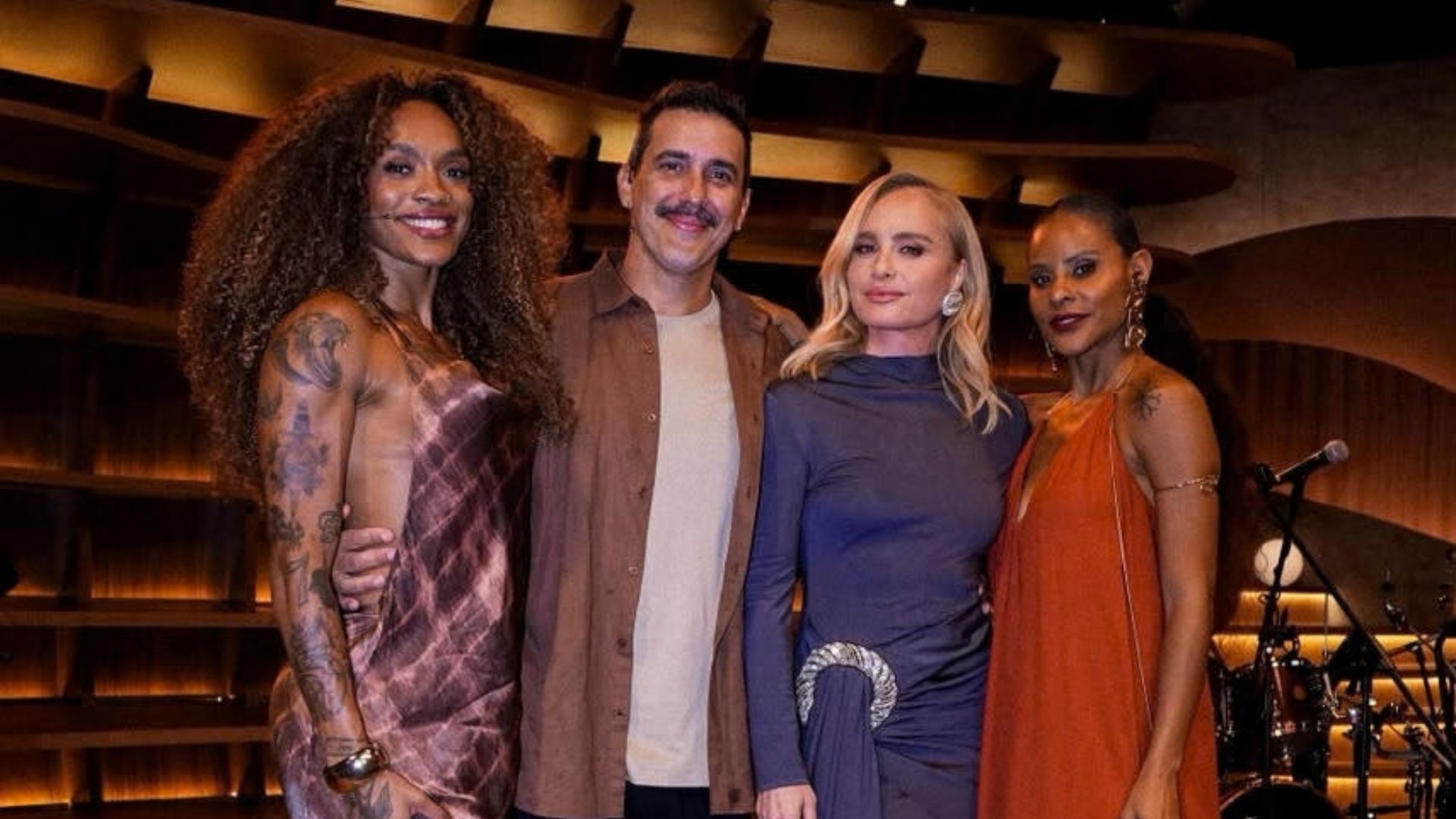 Patricia Ramos, André Marques e Aline Wirley participam do programa