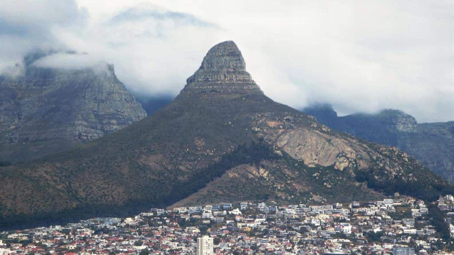 Vista aérea da Cidade do Cabo, na África do Sul