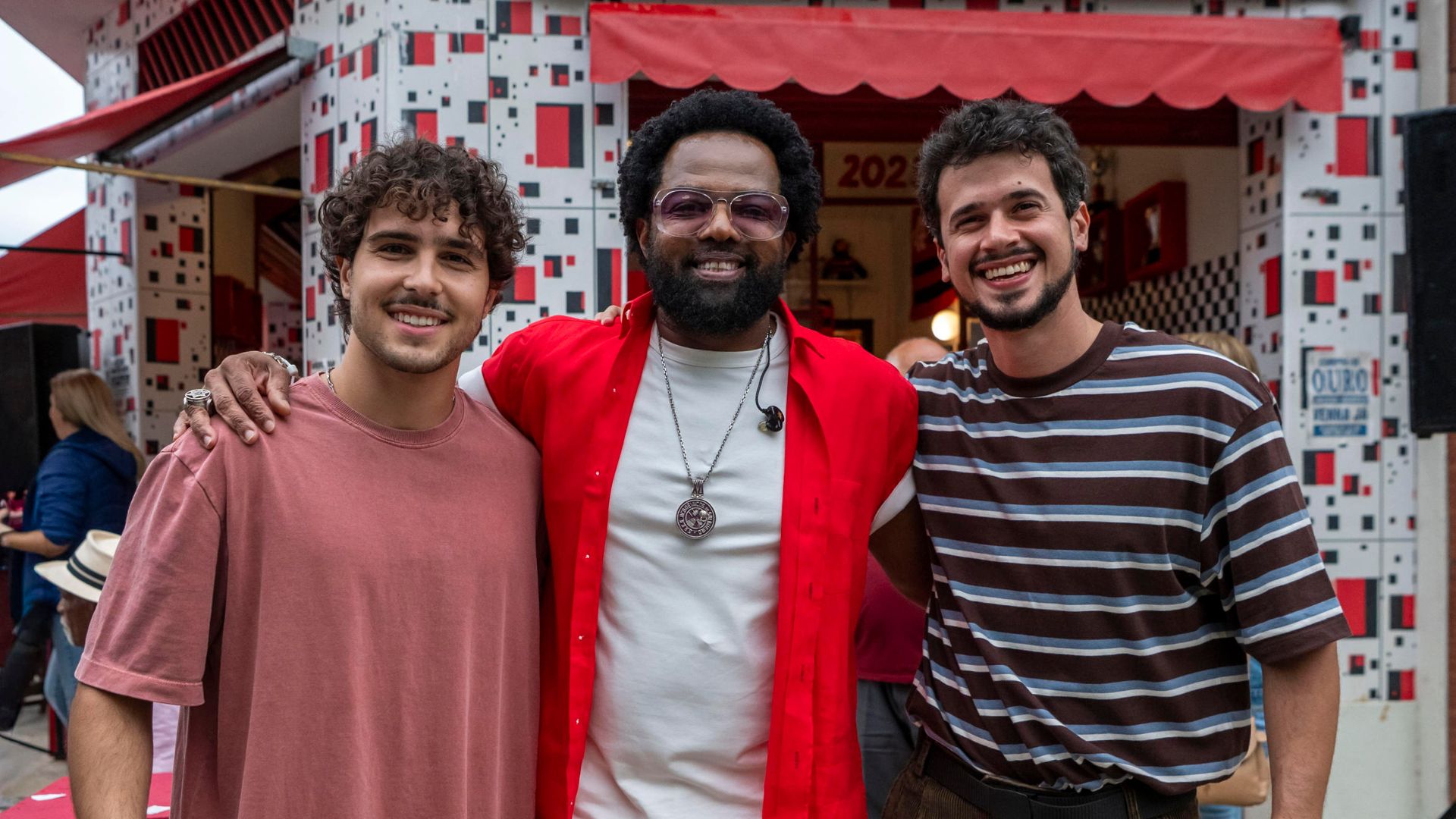 Maike (Igor Jansen), Xande de Pilares e Toy (Rodrigo Lelis) em 'Por Você'