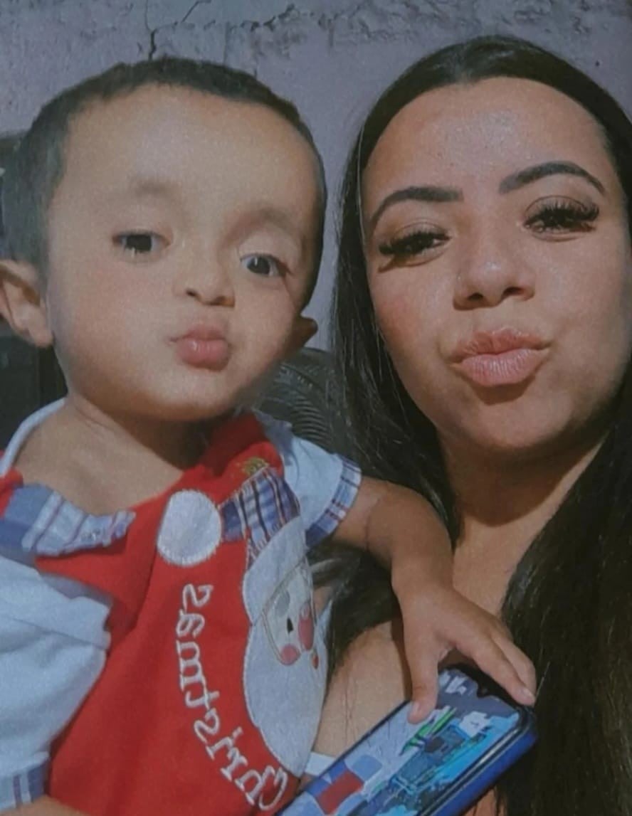 Amanda e Lorenzo em selfie