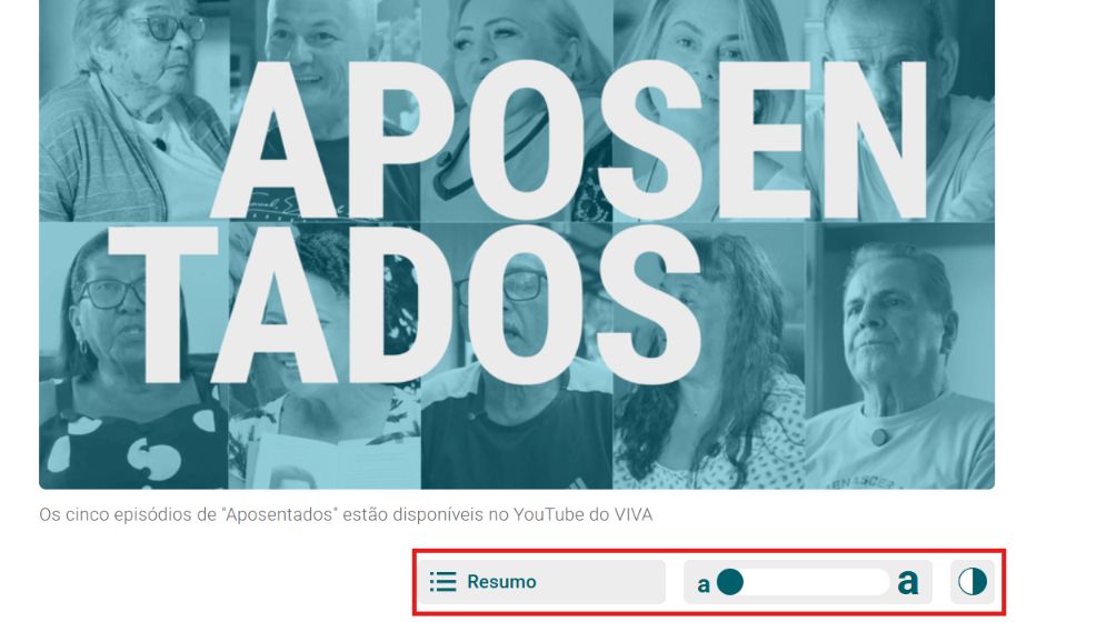 Print de tela do VIVA