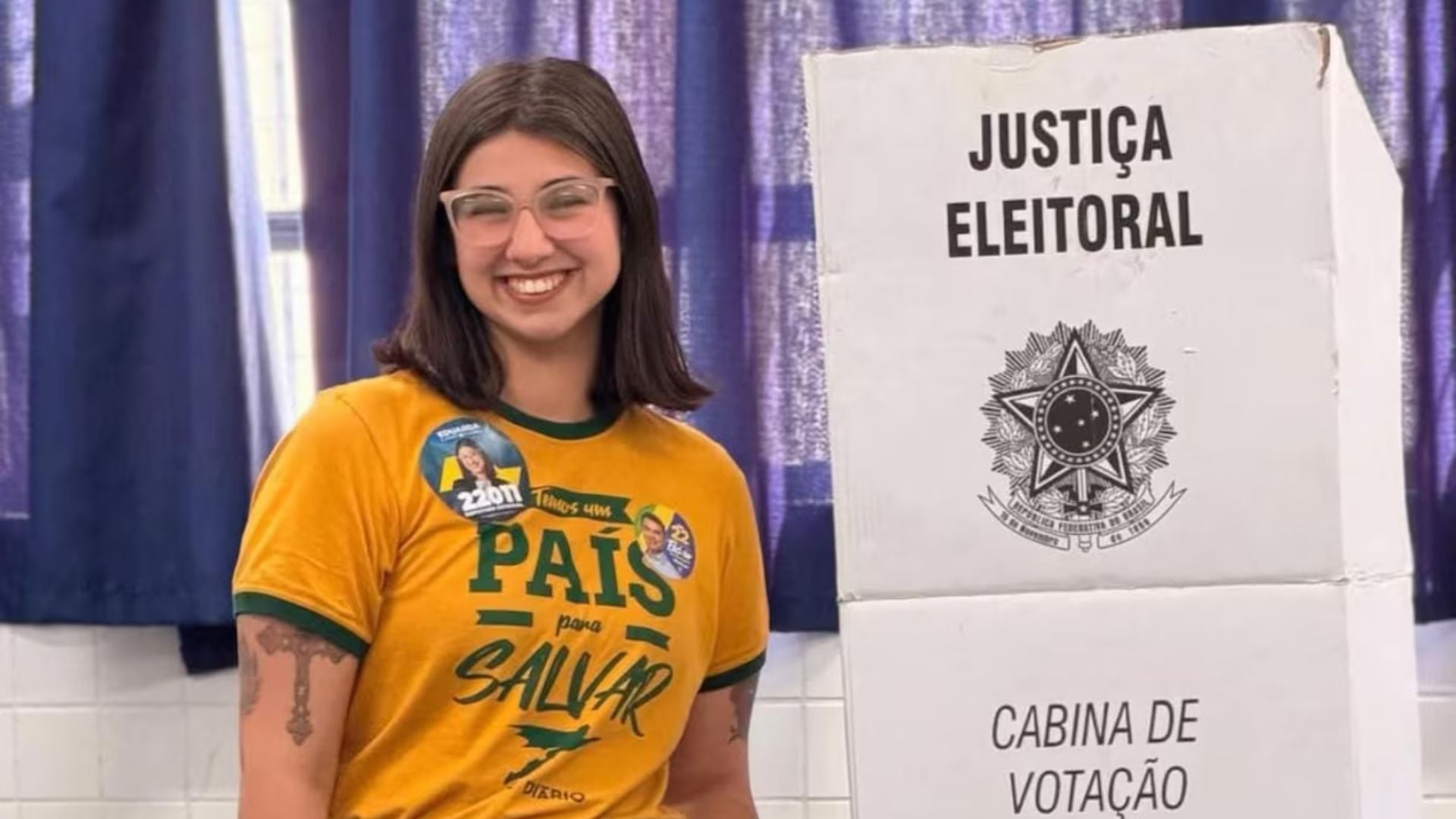 Eduarda Campopiano (PL) oi a deputada mais votada de São Paulo, com mais de 1,9 milhão de votos