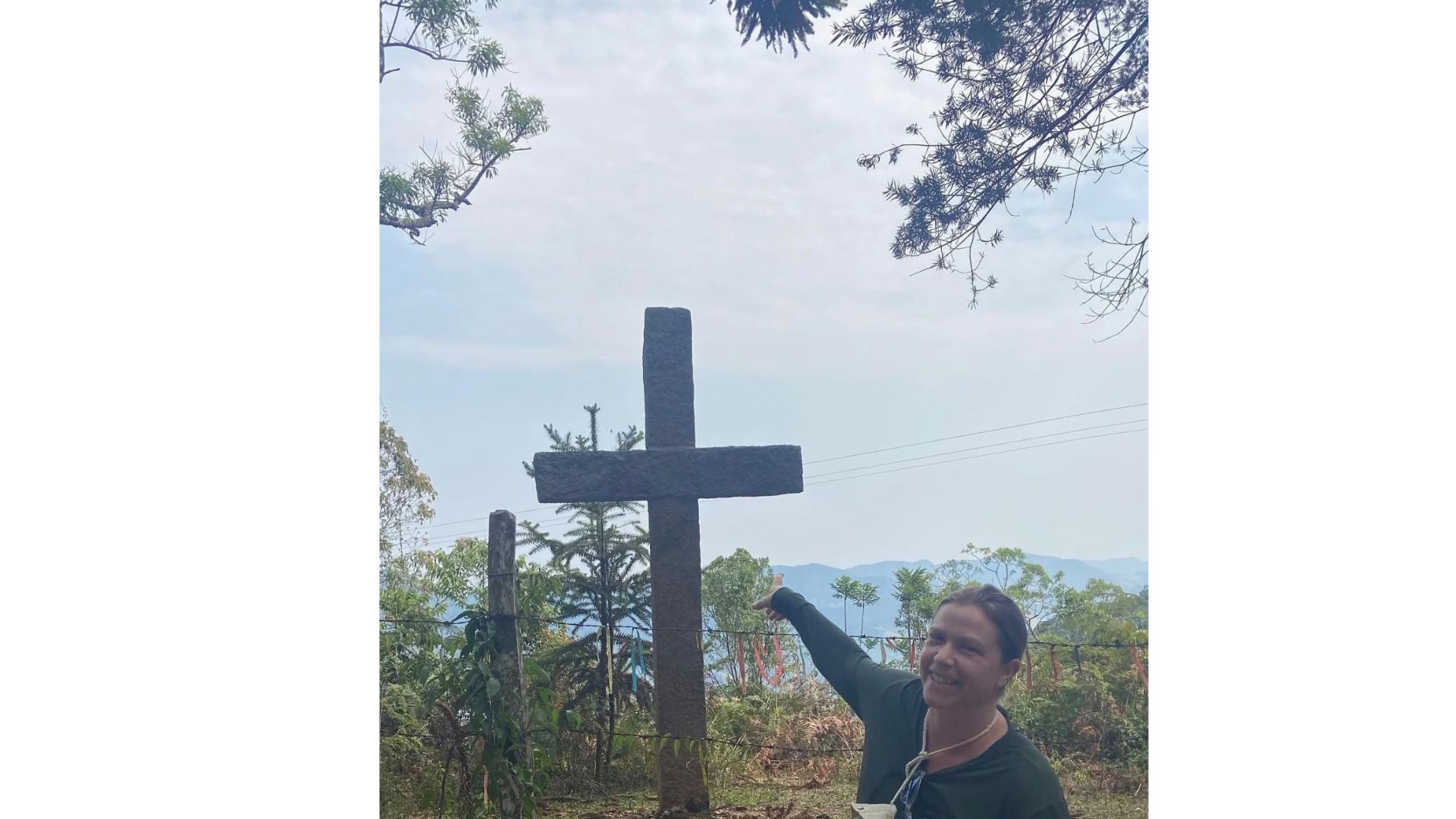 Comunicóloga Roberta Santo, de 49 anos, no Caminho da Fé