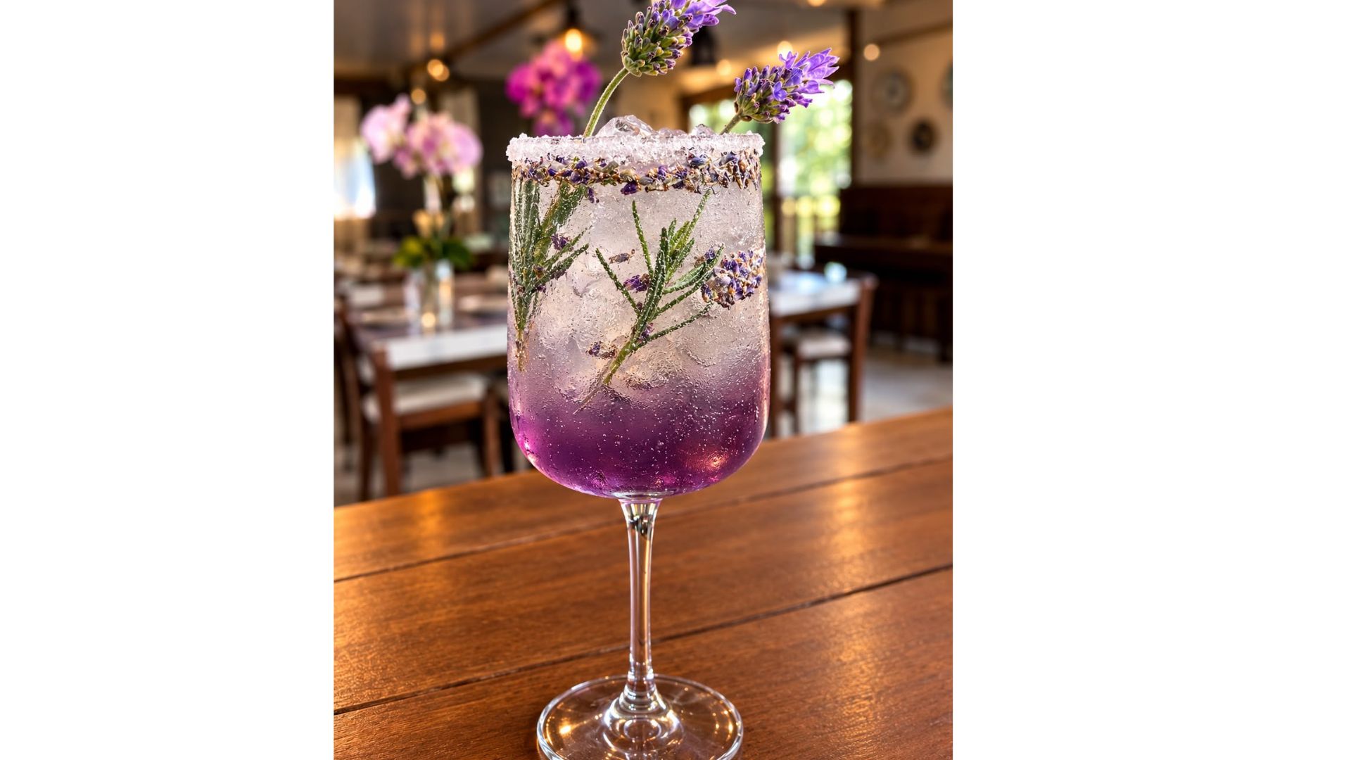 Drink com lavanda