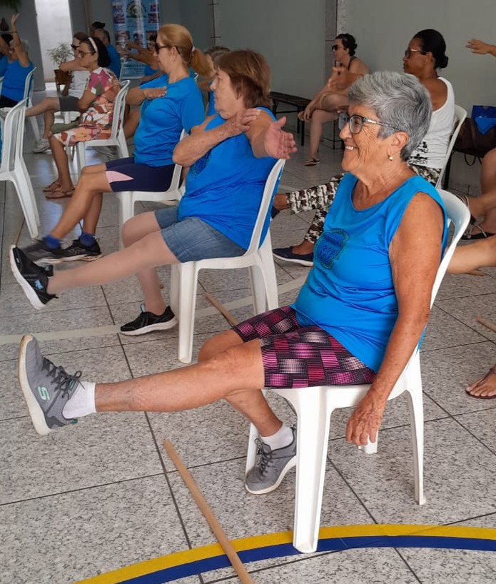 Rosa Valim foi uma das primeiras participantes da gingoterapia