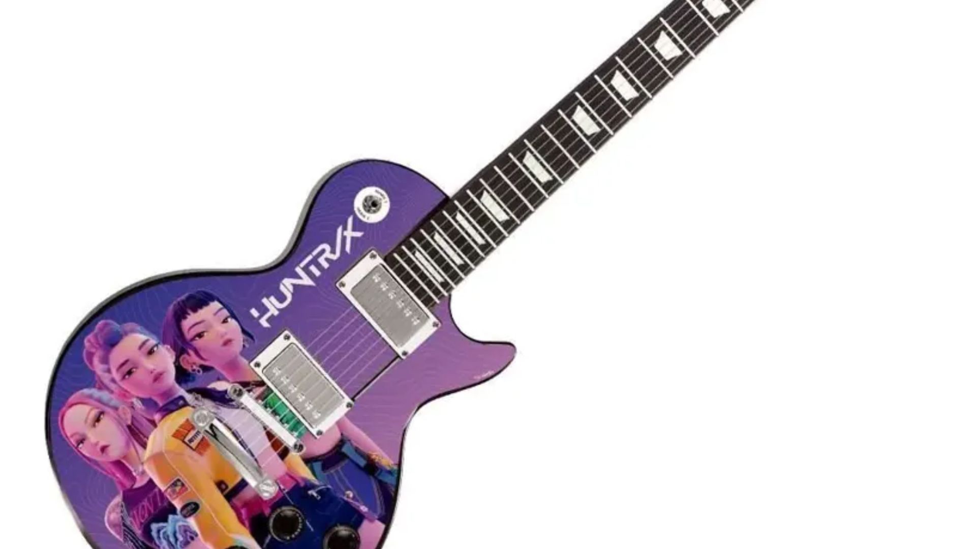 Guitarra infantil guerreiras K-Pop