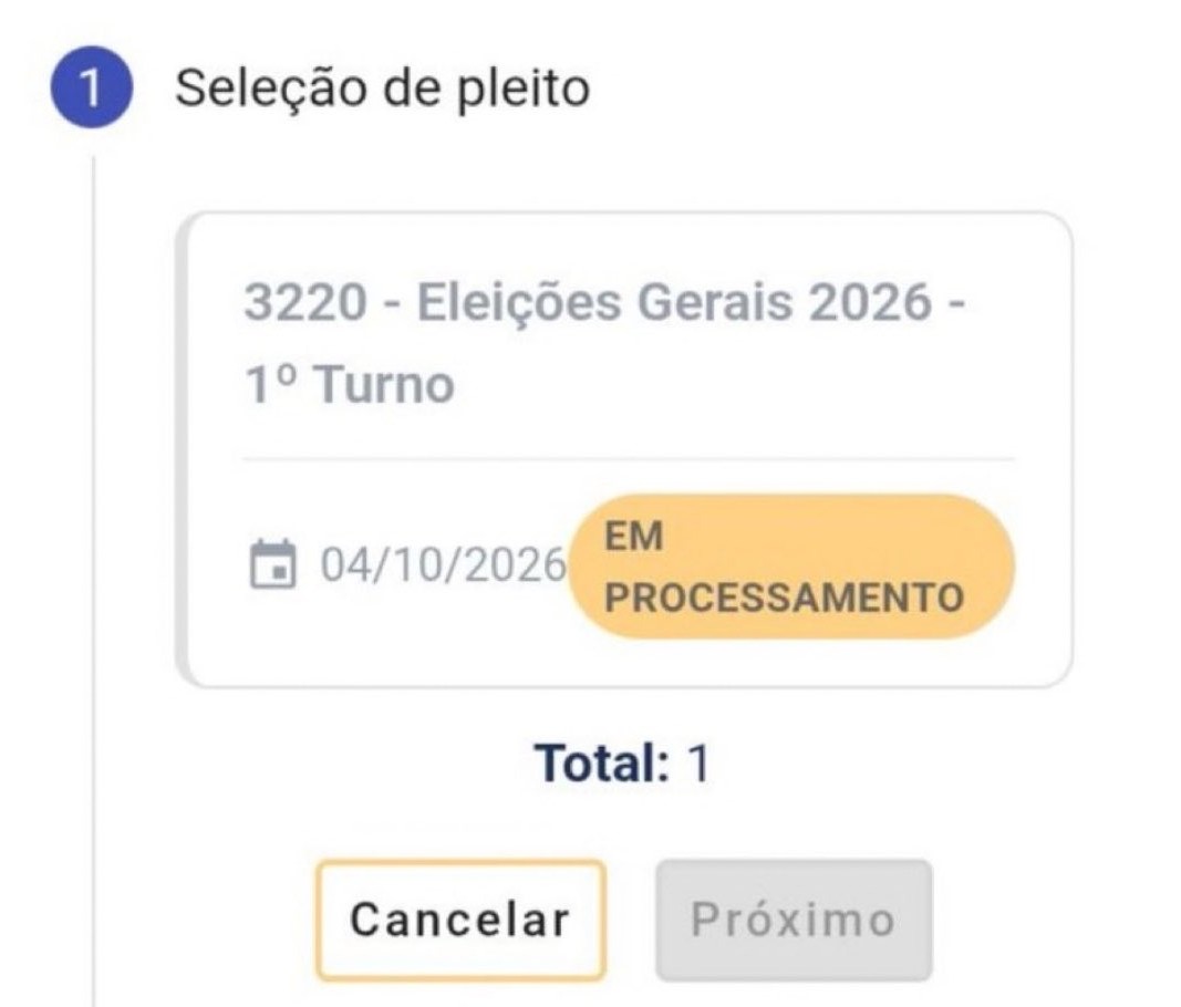 Mensagem exibida no Autoatendimento Eleitoral após a repercussão do aviso 'Faltou'