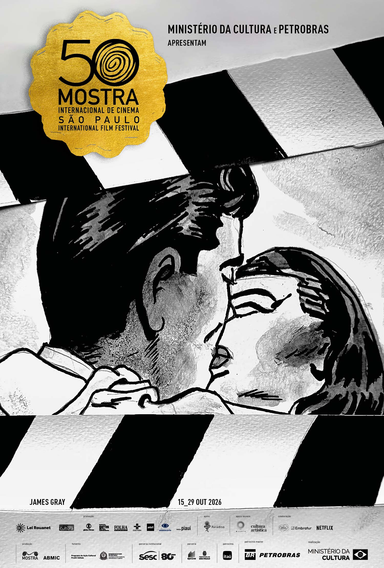 Cartaz da 50ª Mostra Internacional de Cinema em São Paulo