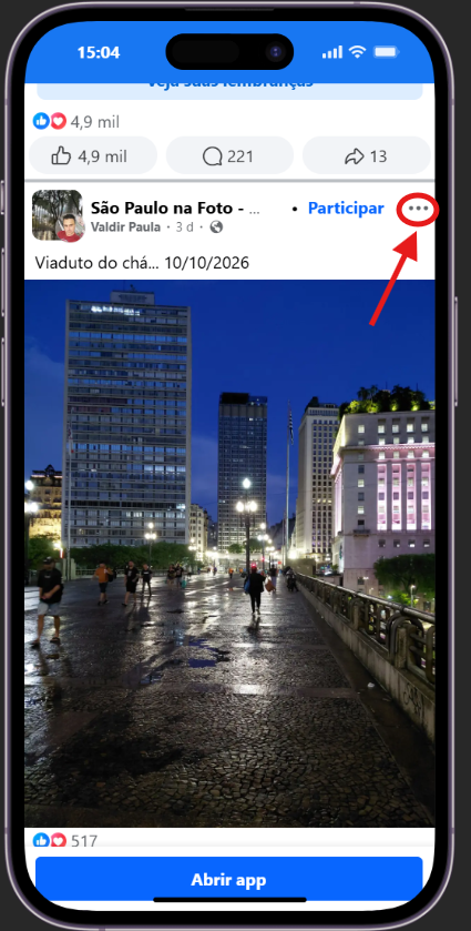 Print do facebook
